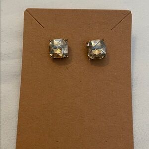 BOGO Clear stone square earrings